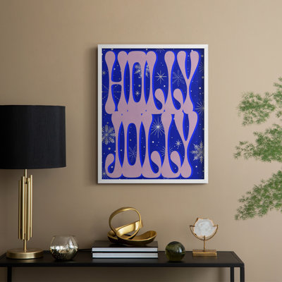 Sparkly Christmas I Framed Print - Solid Wood