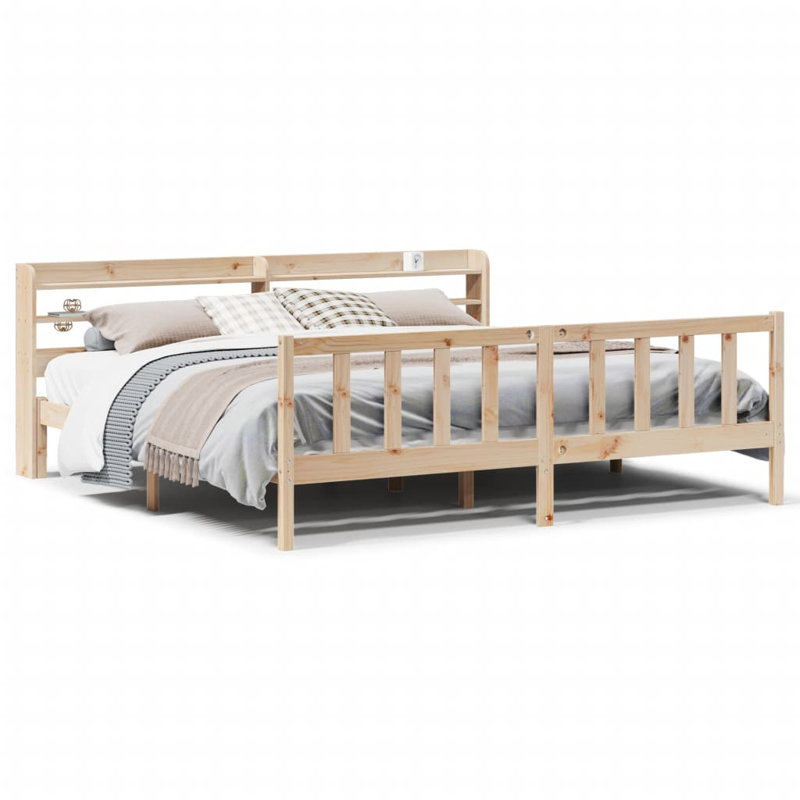 Storage Bed, Brown, 200 x 200cm