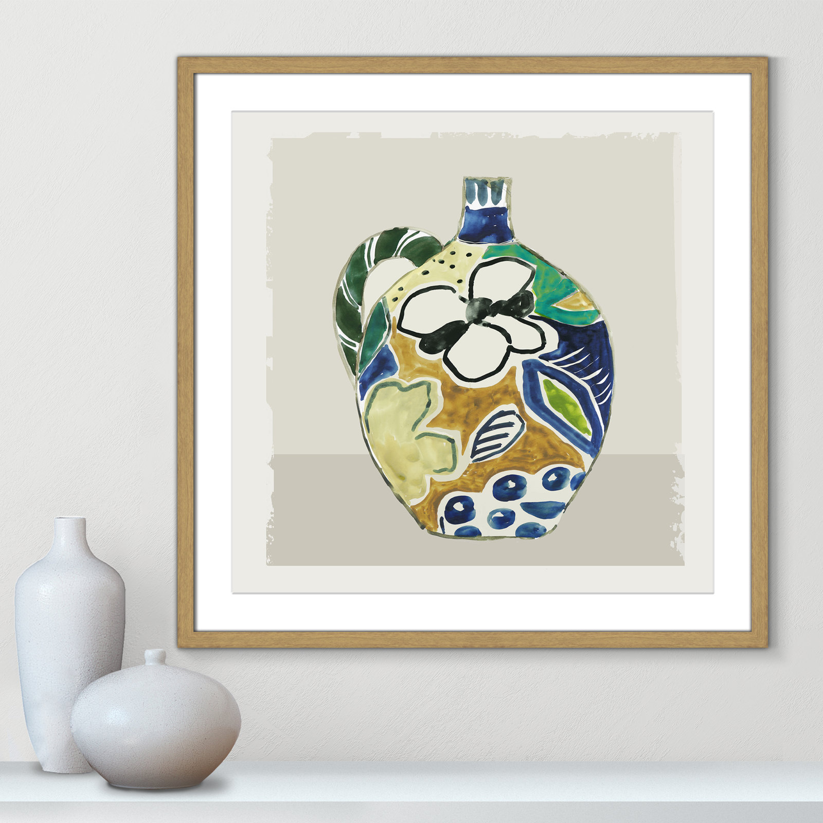 Picasso Vase by Aimee Wilson, Natural, 23.5" H x 23.5" W x 0.75" D