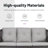 Bonia 72.44'' Wide Straight Patio Sofa with Cushions-780970613-786532859