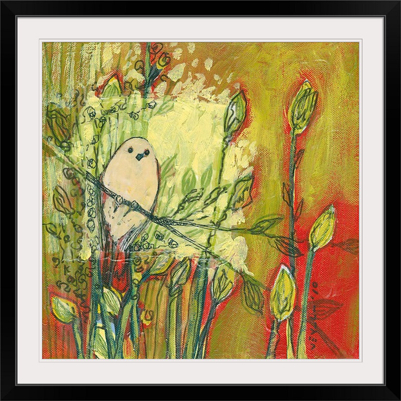 Nolani «Look in on Natures Window» - reproduction d'art, H 38 po x l 38 po x p 1 po, Cadre noir