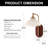 Guynup Vintage Lighting Set: Table Lamp + Wall Sconce + Flush Mount Ceiling Light – Matching Frosted Flower Glass Shades & Wood-Tone Finishes For Whole-Home Elegance
