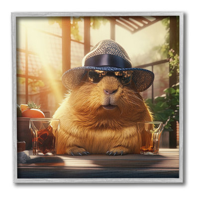 Beaver & Summer Sunlight Framed Giclee Art by Jim Baldwin