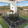 Edip Outdoor Rug for Patio Clearance, Waterproof Mat, Reversible Plastic Camping Rugs, Black & Gray