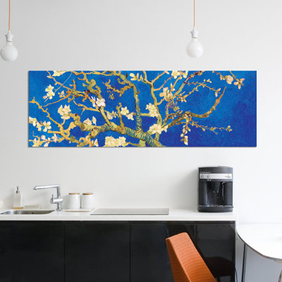 «Almond Blossom on Royal Blue» par Vincent Van Gogh, impression sur toile