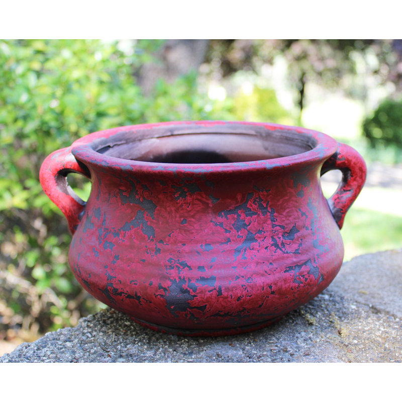 Pot de fleurs en argile aires, Rouge foncé