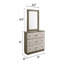 Miroir de style moderne en bois