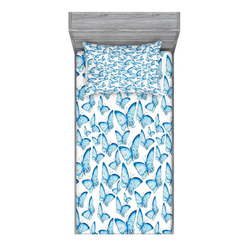 Microfiber Sheet Set, Twin Sheet Set with Fitted Sheet