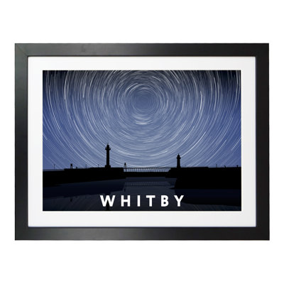 Whitby Night Timelapse 1 Piece Wall Art