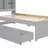 Platform Bed Frame With Built-in USB Port-624443707