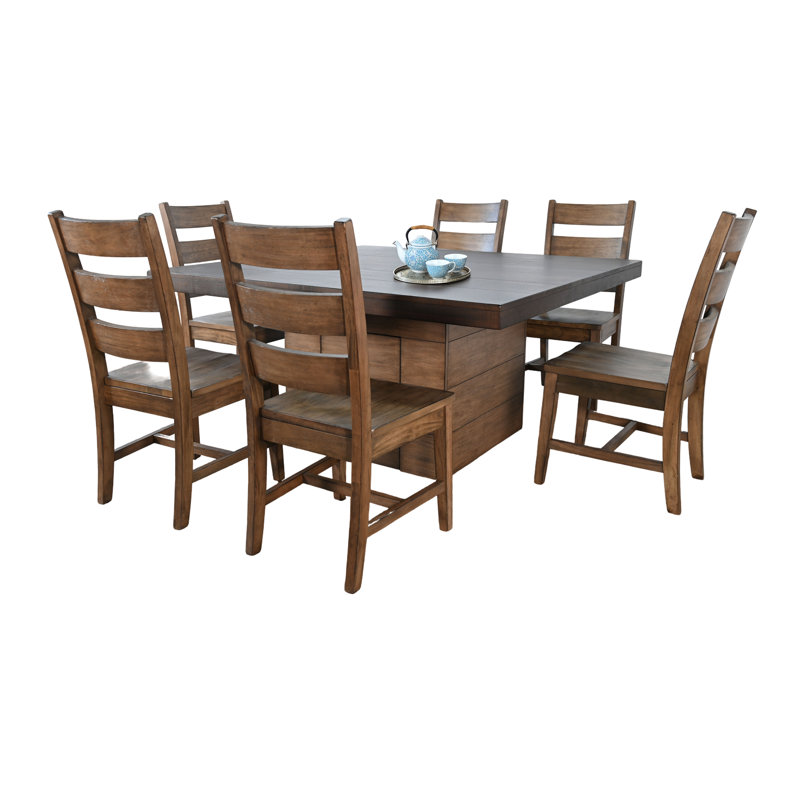 Sunny Designs Modern Square Dining Set With Built-In Storage