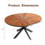 Cette table de salle à manger moderne combine un plateau de table en panneau de fibres à densité moyenne durable avec une structure en métal robuste, offrant un équilibre entre stabilité, style et prix abordable.