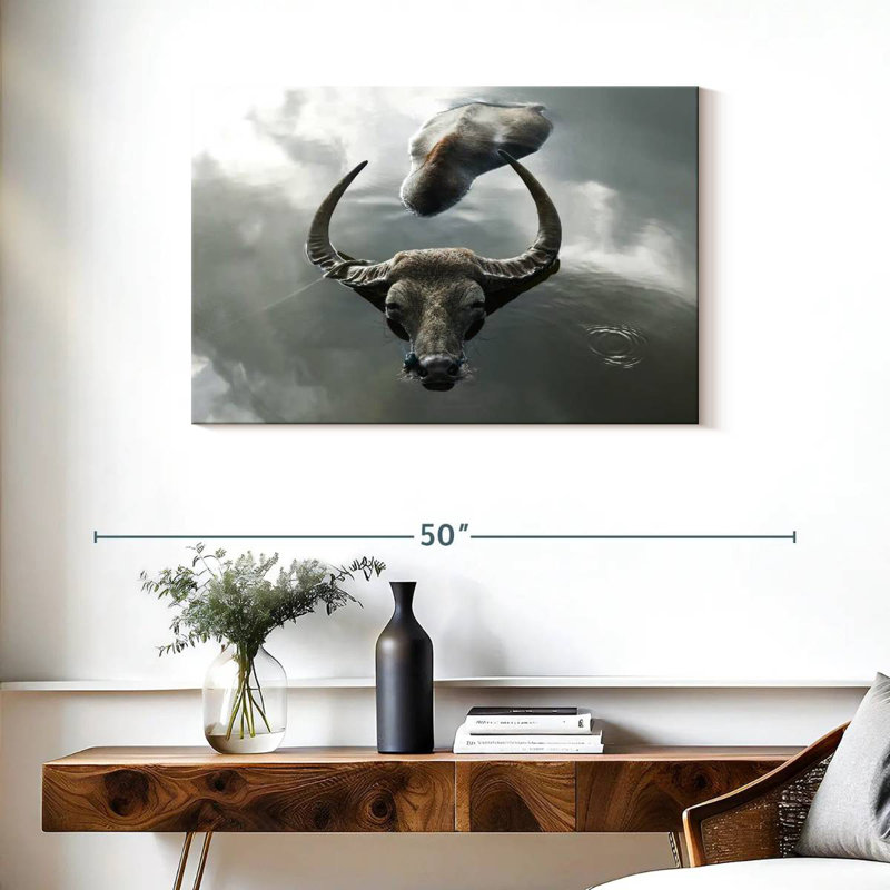 Bathing Buffalo
