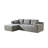 Chenille L-Shaped Sofa Couch-543412362