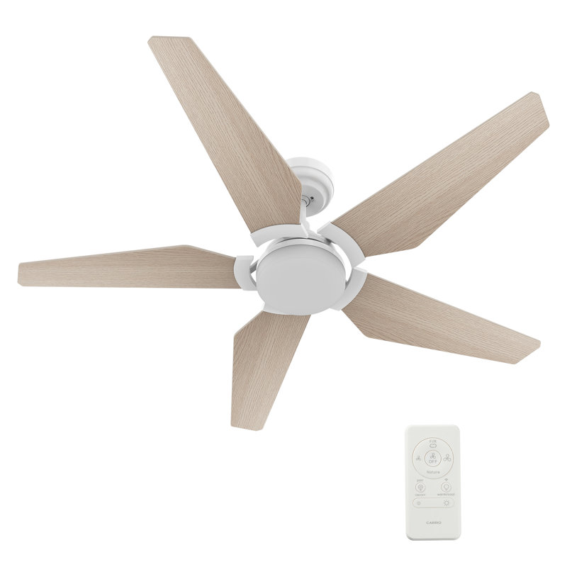 Ventilateur de plafond intelligent 52 po avec télécommande, ensemble d'éclairage inclus, fonctionne avec l'assistant Google et Amazon Alexa, raccourci Siri.