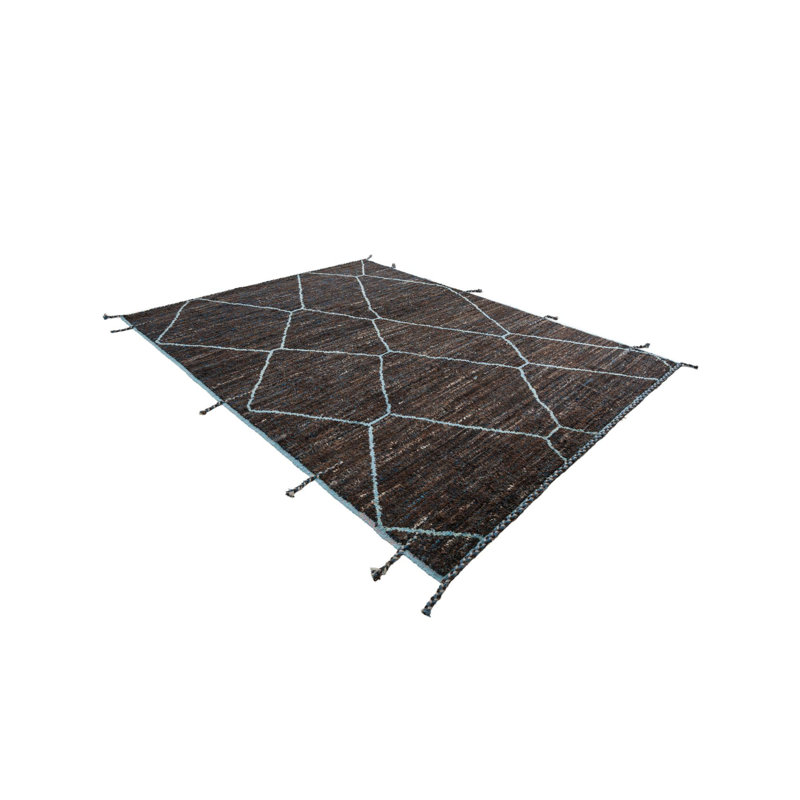 Tapis brun foncé Ottilie