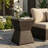 Durable Outdoor Wicker End Table With Weather-Resistant Design, Perfect For Patio And Garden Decor.
