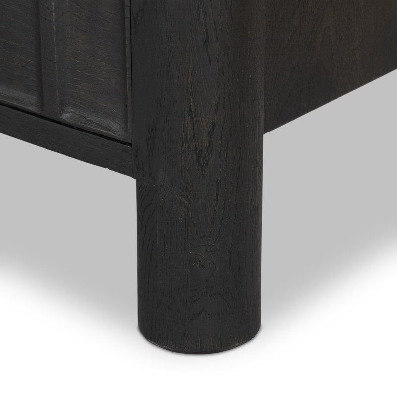 Ezri 6 - Drawer Solid Wood Dresser, Black