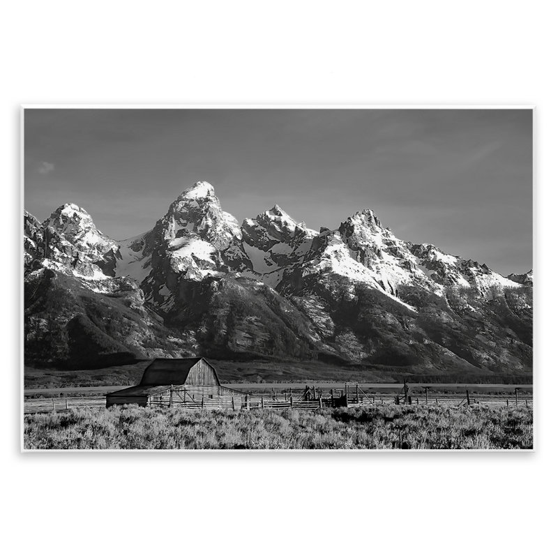 Plaque de paysage de grange John Moulton, design par Steve Toole, H 13 po x l 19 po