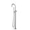 Acquaco Linki Insert Single-Hole Two Handle Freestanding Bathtub Faucet with Hand Shower with 9-7/8'' Spout Reach