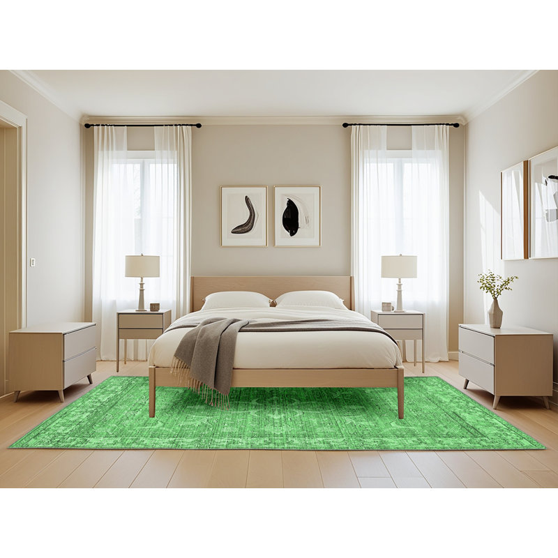 Washable Oriental Indoor Rug, Rectangle 5' x 8'