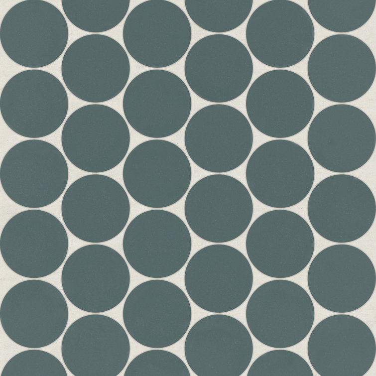 Marin 2" x 2" Penny Round Matte Porcelain Mosaic Tile
