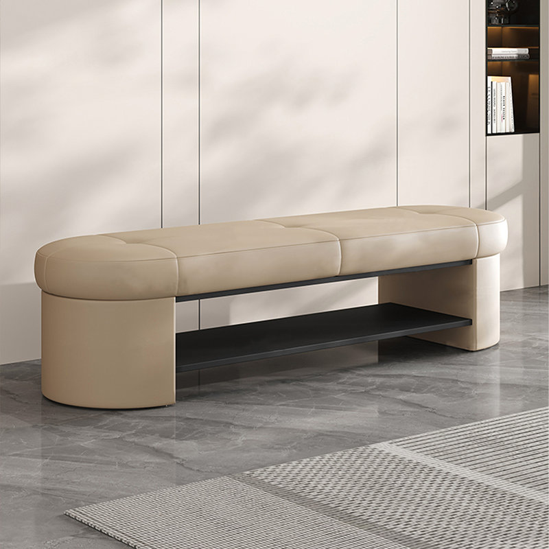 Banc avec revêtement, Beige