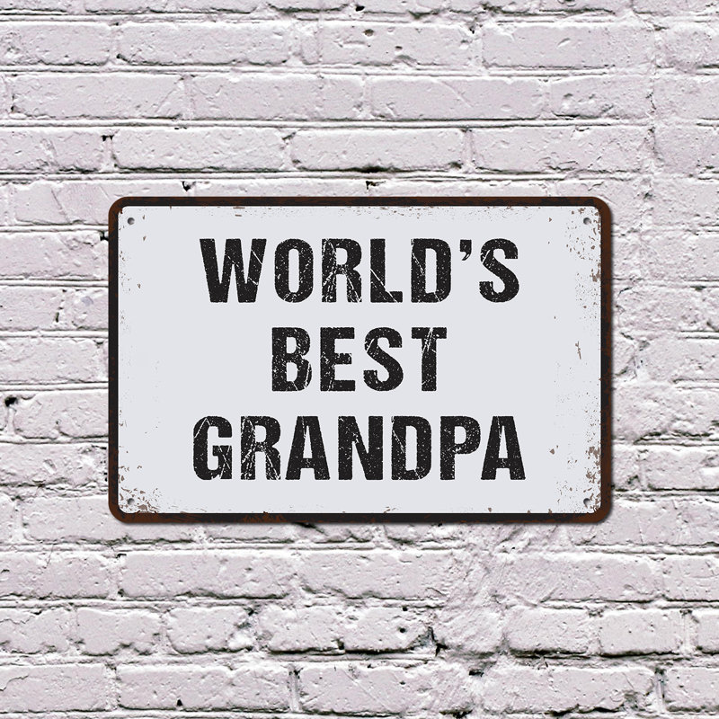 Enseigne en plastique 8 pouces x 12 pouces World's Best Your Word Of Choice