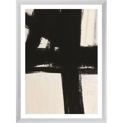 Nero 1 Contemporary Abstract - Single Picture Frame Print