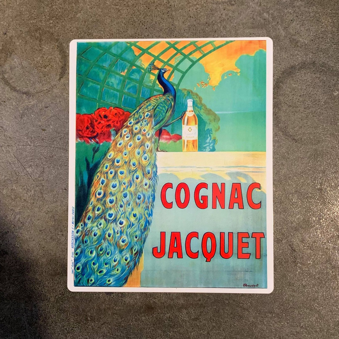 Wanddekoration Cognac Jacquet Drink Peacock