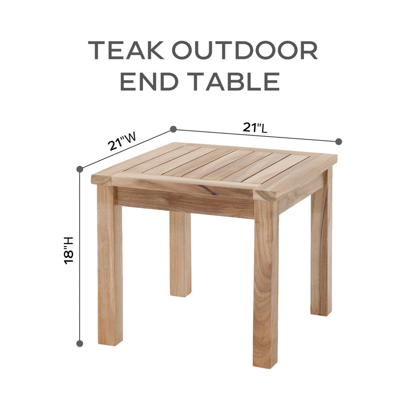 Ensemble de conversation modulaire en teck Huntington avec coussins Sunbrella, 11 pièces, 2 repose-pieds, Sunbrella® naturel