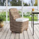 Dalva Polyethylene (PE) Wicker Wicker Outdoor Dining Side Chair with Cushion