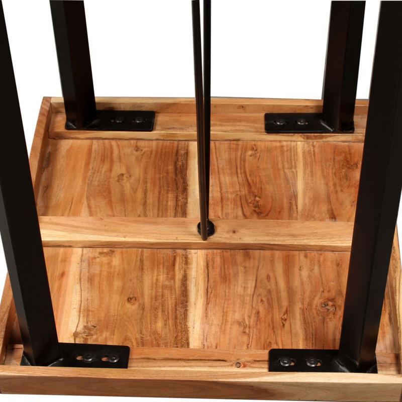 Tabouret bistro en bois massif, 3