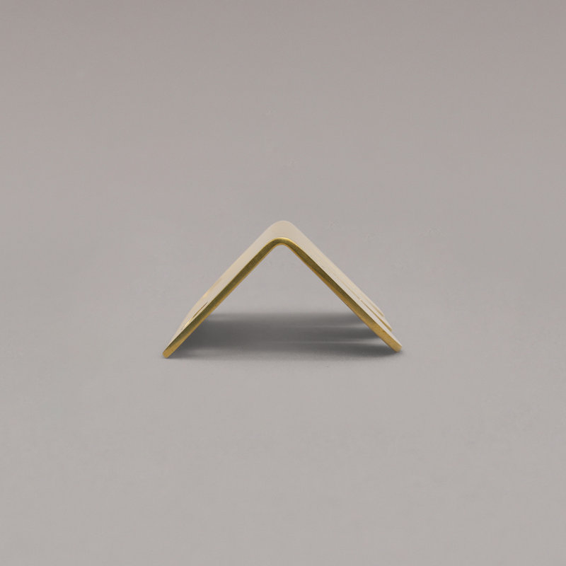 Sweep Edge Pull, Unlacquered Brass