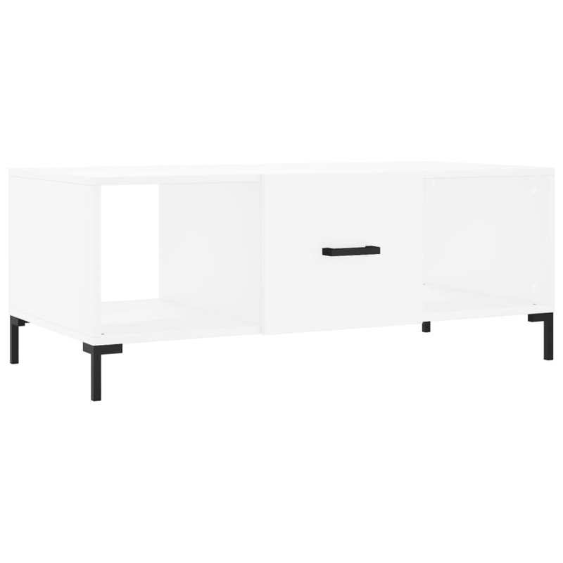 Maomina Four Leg Coffee Table with Storage, White