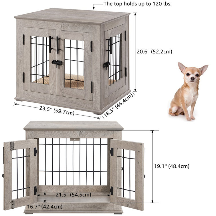 Tucker Murphy Pet Adrihana Pet Crate Size: 34.46 H x 42.52 W x 29.92 D DAD221B022614557ADF472F5958CE9E2