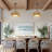 1-Light Rattan Pendant Light, Modern Boho Natural Woven Chandelier For Kitchen Island Dining Room