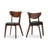 Kemmer 18.9'' H Upholstered Walnut Side Chair