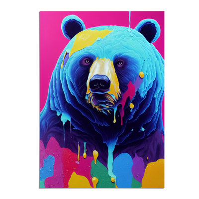 Colourful Bear No.4 - Wall Art