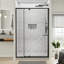 Porte de douche à pivot 38-42 "de large X 71" de haut avec verre transparent-106927099