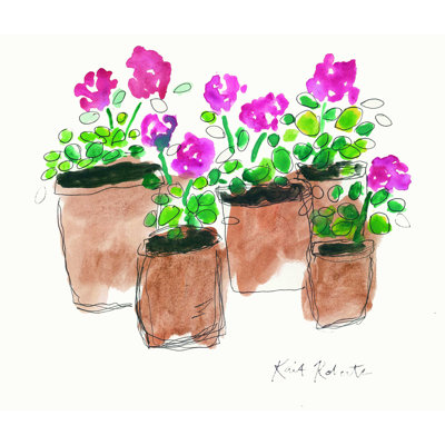Geranium dimanche - impression sur toile tendue