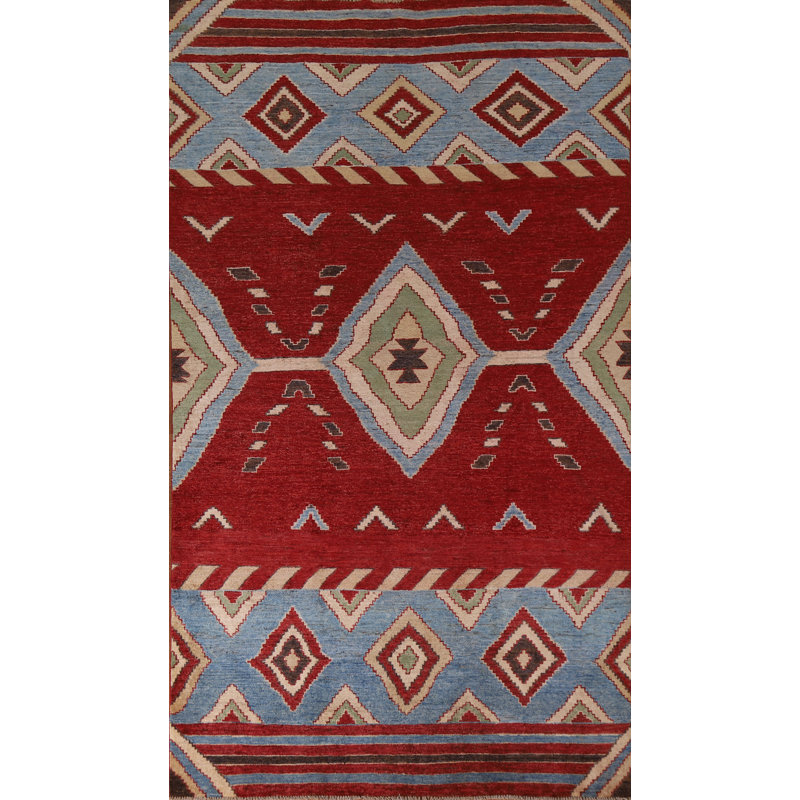 Tapis rouge Gabbeh 6 x 10 rouge