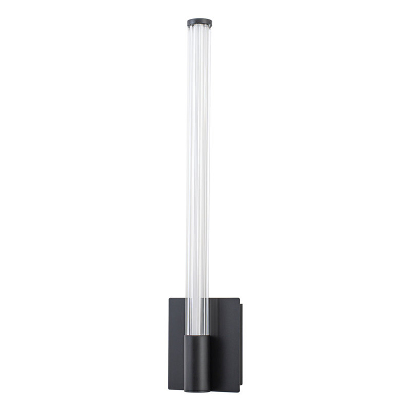 Maxe 24-in Black Dimmable LED Wall Sconce, 24-in, Black