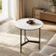 Tables de bout / d'appoint - petite table ronde moderne, tables de chevet étroites grises et pointues, idéales pour toutes les tables d'appoint - salon, chambre à coucher, grand balcon pour plante, intérieur