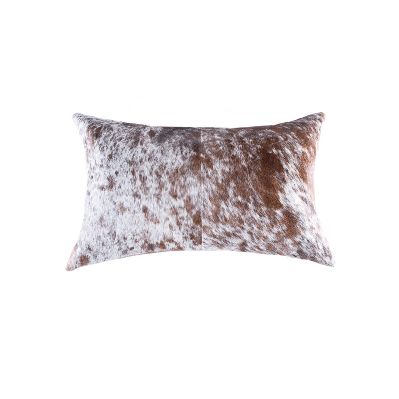 Torino Animal Print Leather/Suede Throw Pillow