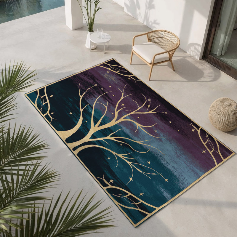 Tapis intérieur et extérieur Nebula Thicket, Rectangle 4pi x 6 pi