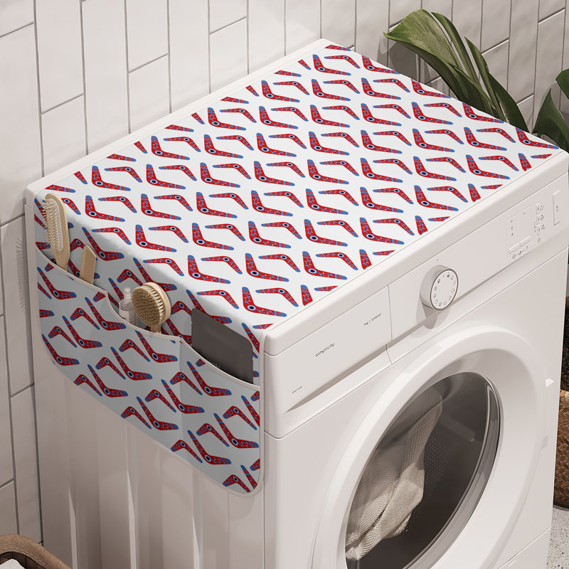 Ensemble de 2 rangement pour machine à laver East Urban Home de 47 po x 18,5 po