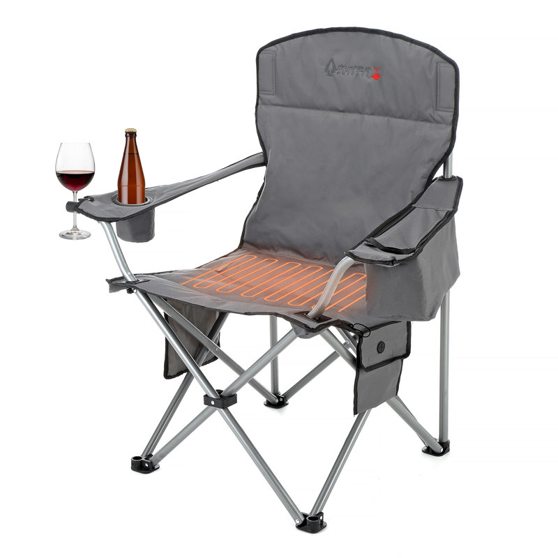 Folding Camping Chair, Gray