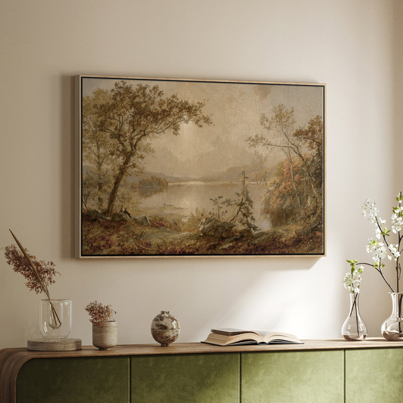 Paysage rétro - DC XXXIV, Toile tendue, H 33 po x l 49 po x P 1,5 po