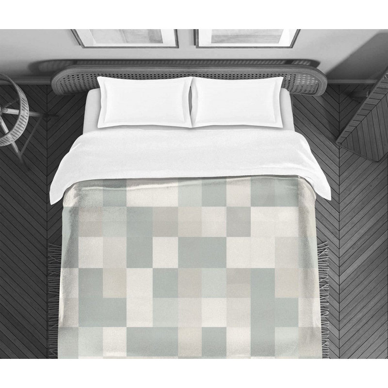 Checkered Comforter, Twin Extra Long Comforter